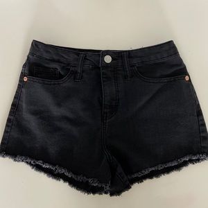 Black High Wasted Shorts
